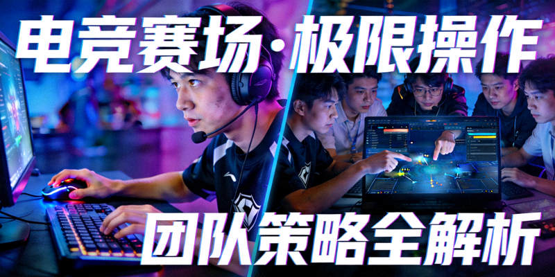 电竞选手比赛瞬间与团队策略短视频封面